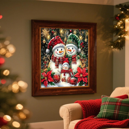 Christmas Paint by Numbers DIY Canvas Kit for Home Decor