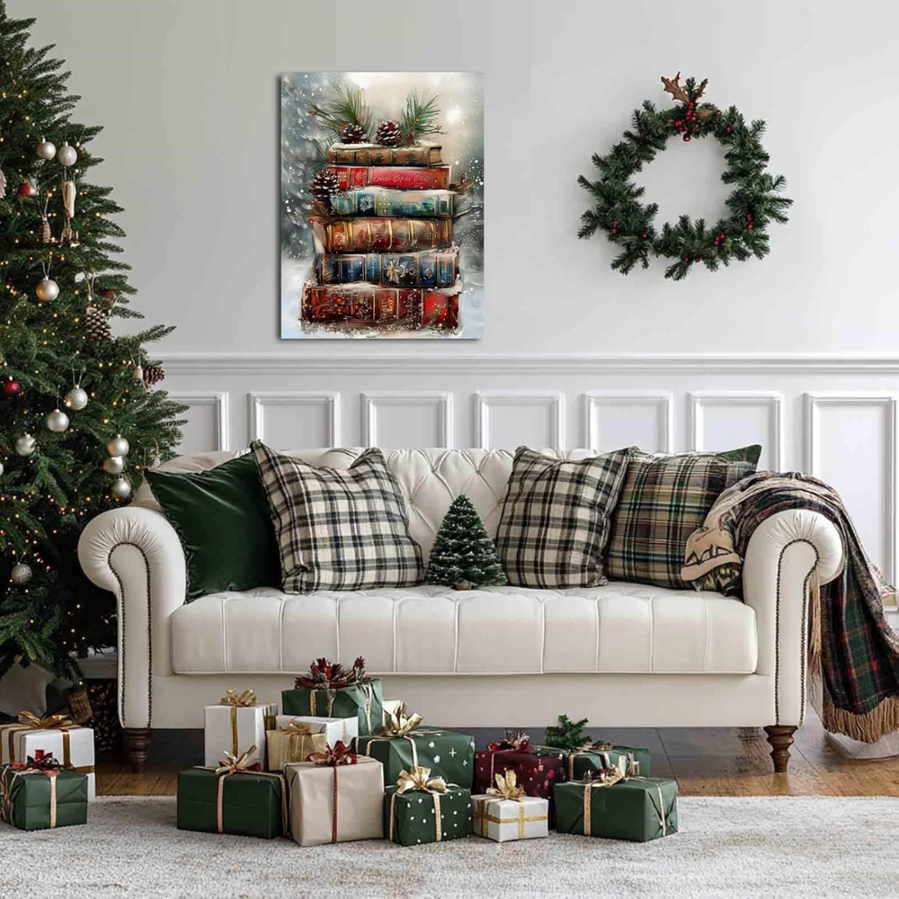 Christmas Paint by Numbers Kit on Canvas DIY Acrylic Painting