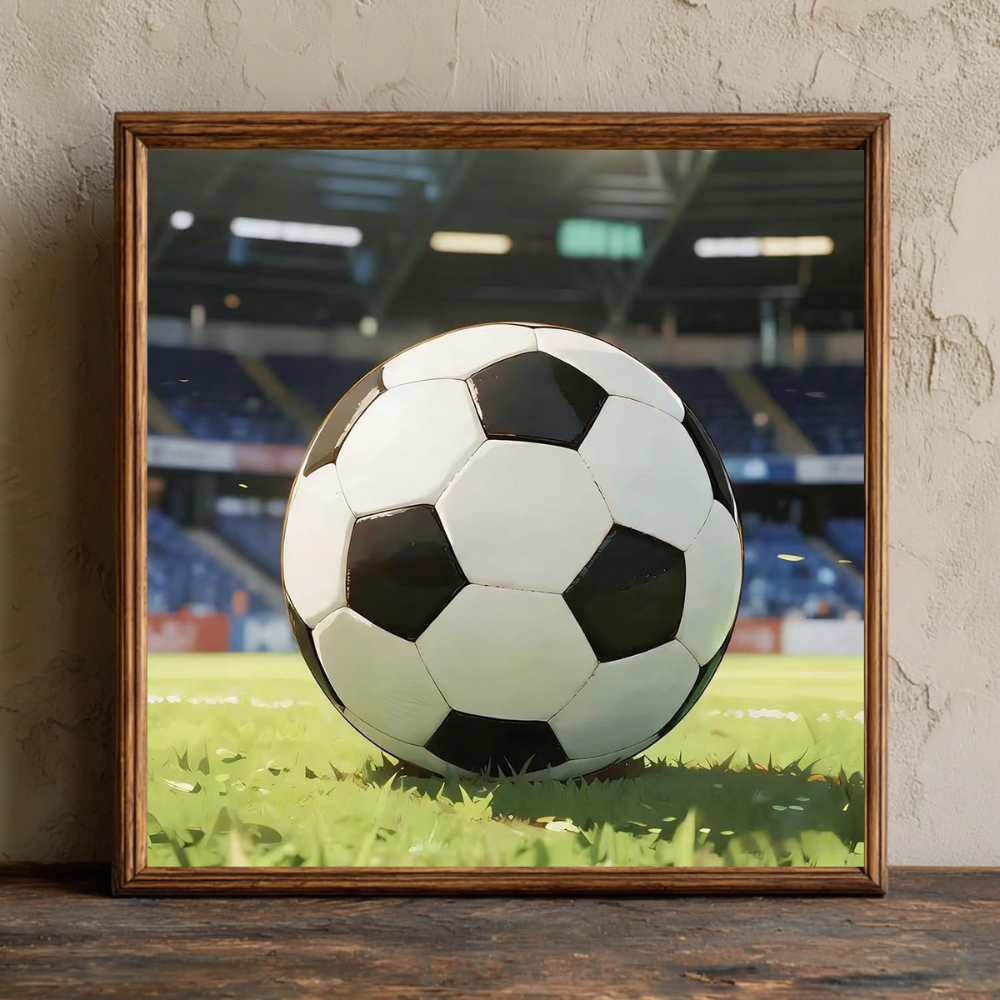 FIFA 2026 Abstract Football Canvas Paint by Numbers Kit For Adults