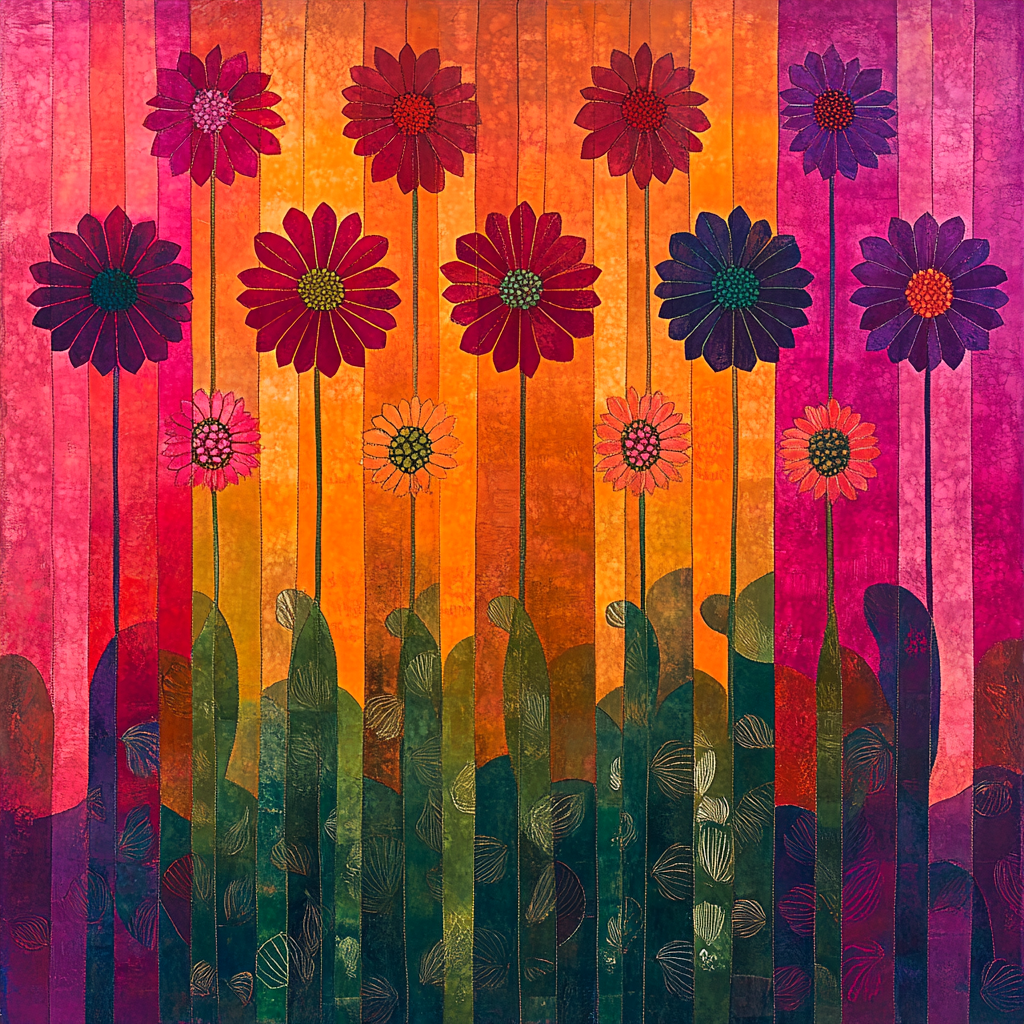 Frida Kahlo Inspired Rain Of Aztec Flowers Paint by numbers kits