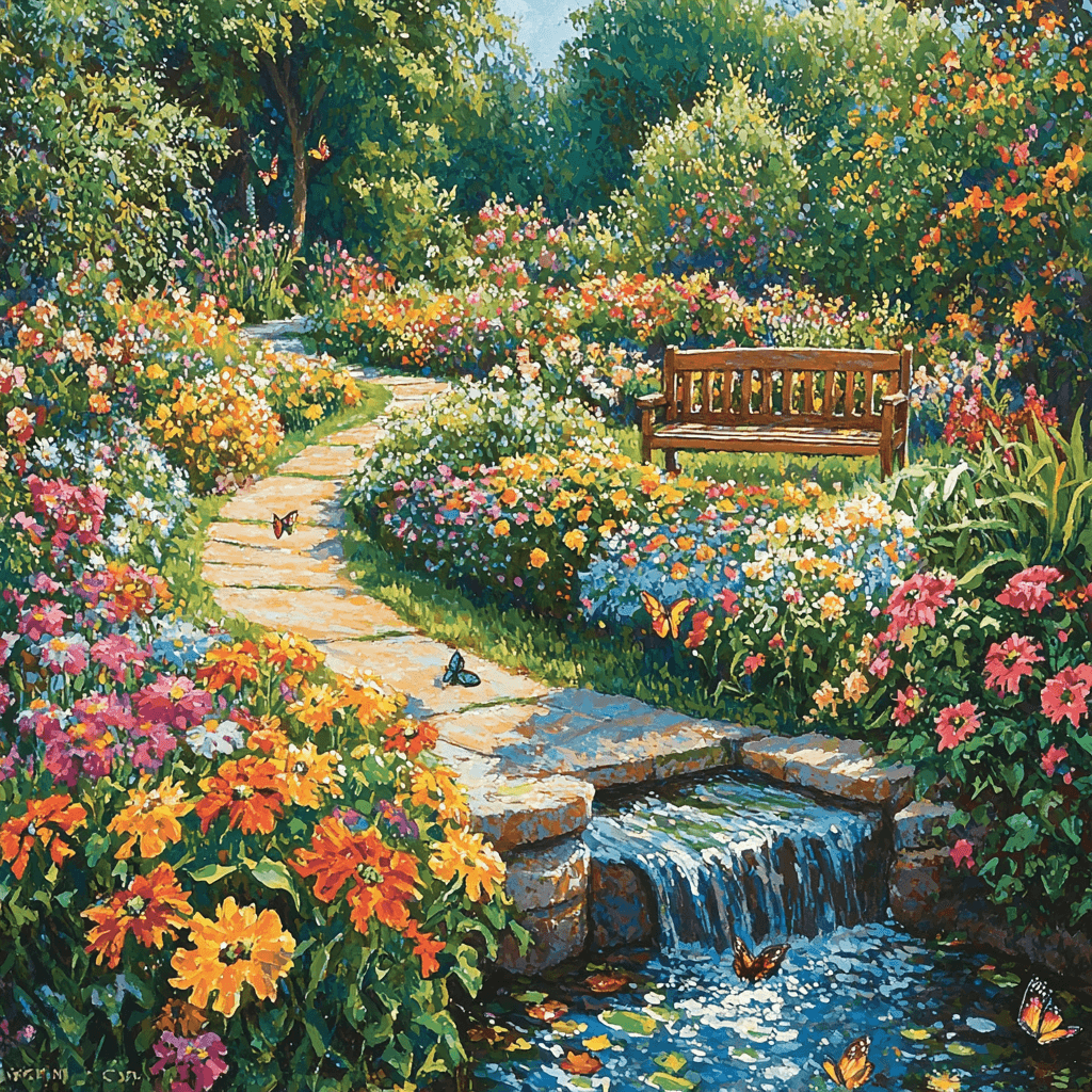 The Secret Garden At Tooting Number Painting