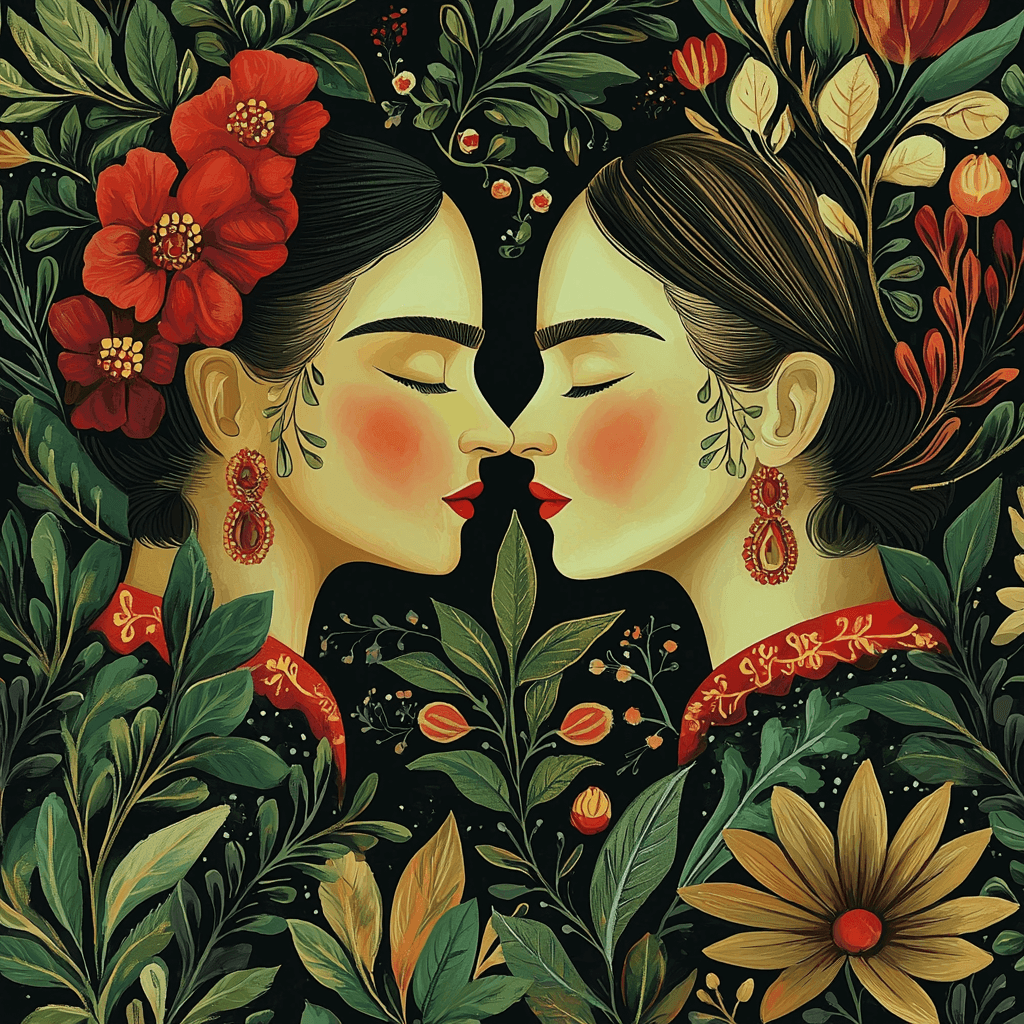 Frida Kahlo Inspired Kahlo's Nature Symphony Paint By Number