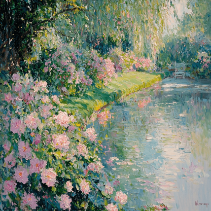 Claude Monet Inspired The Secret Garden DIY Paint By Numbers