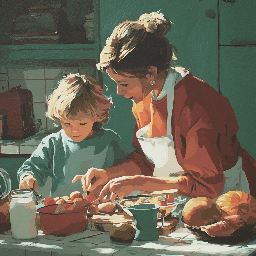 Bonding Over Breakfast Paint By Color