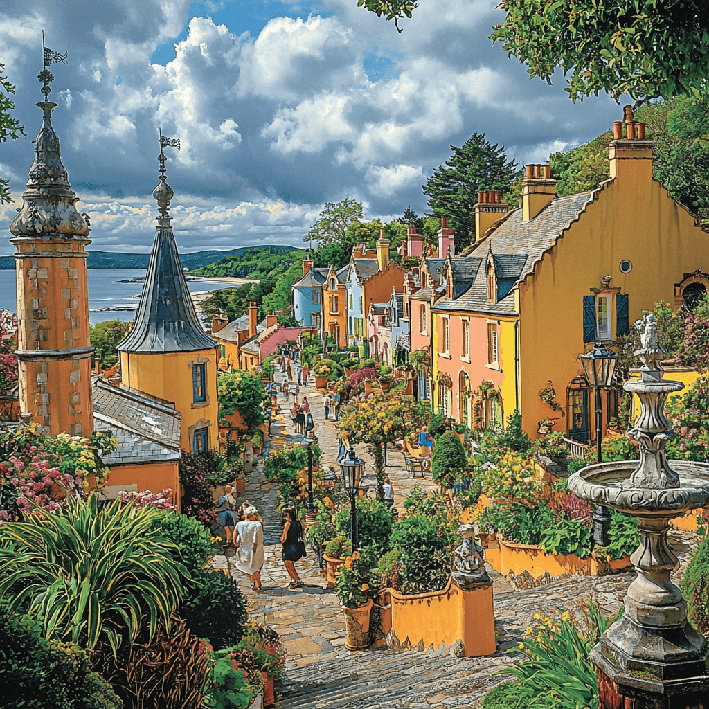 Portmeirion Village - Wales Painting By Numbers Kit