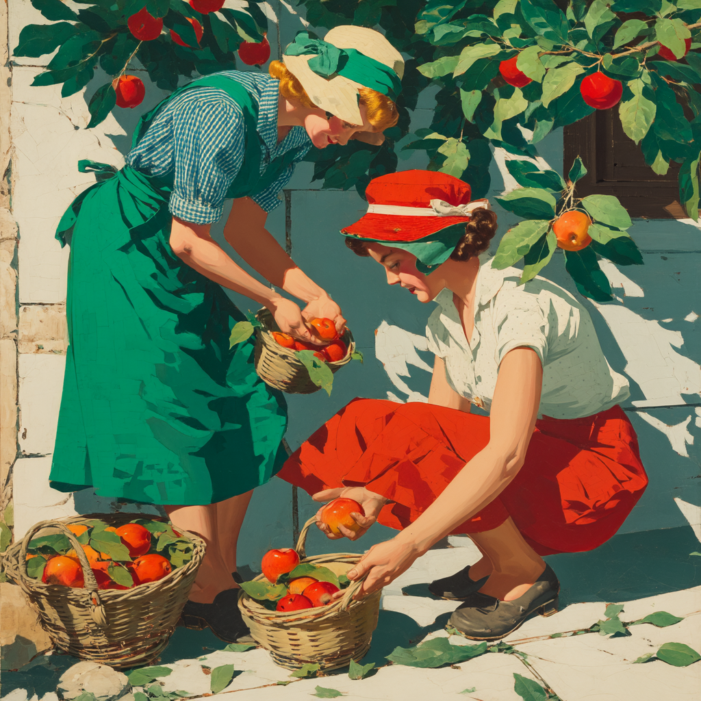 Family Orchard Painting By Numbers Kit