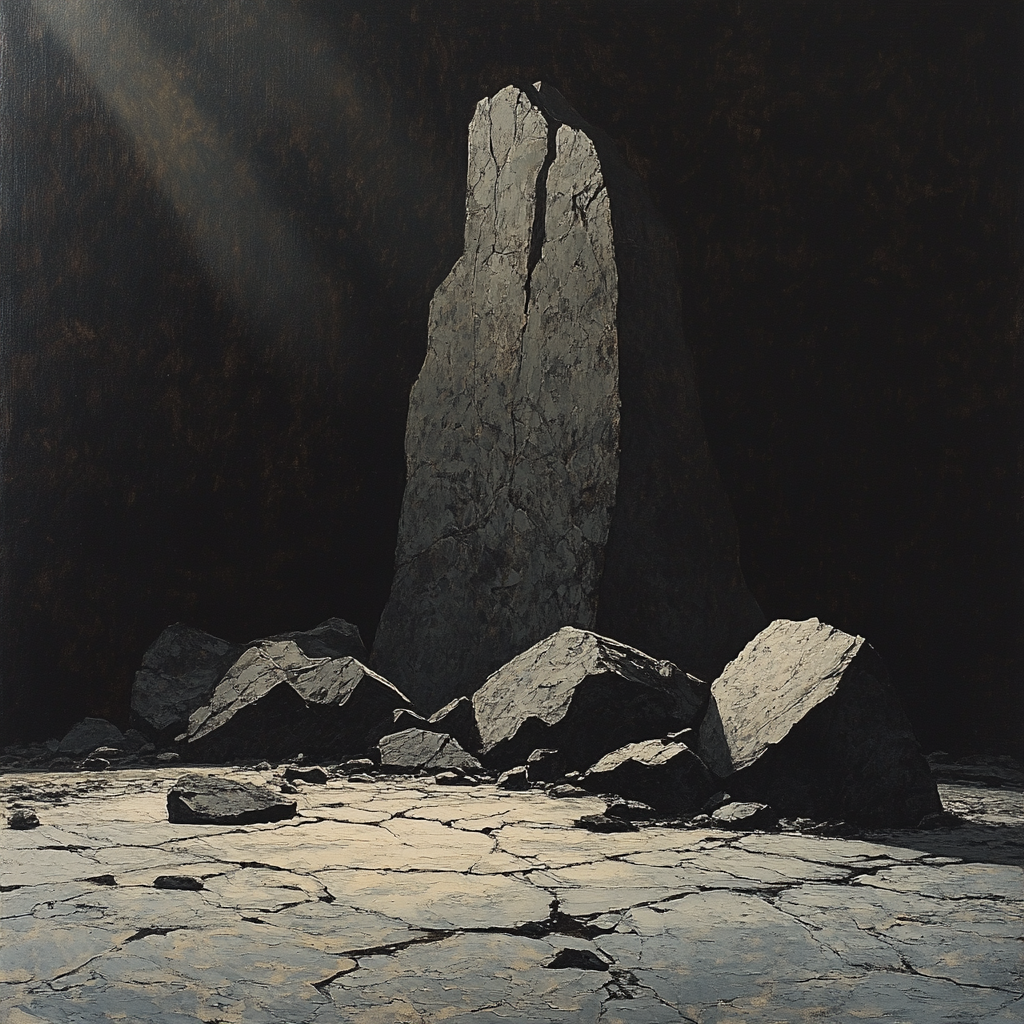 Caravaggio Inspired Obsidian Horizon Paint by numbers art