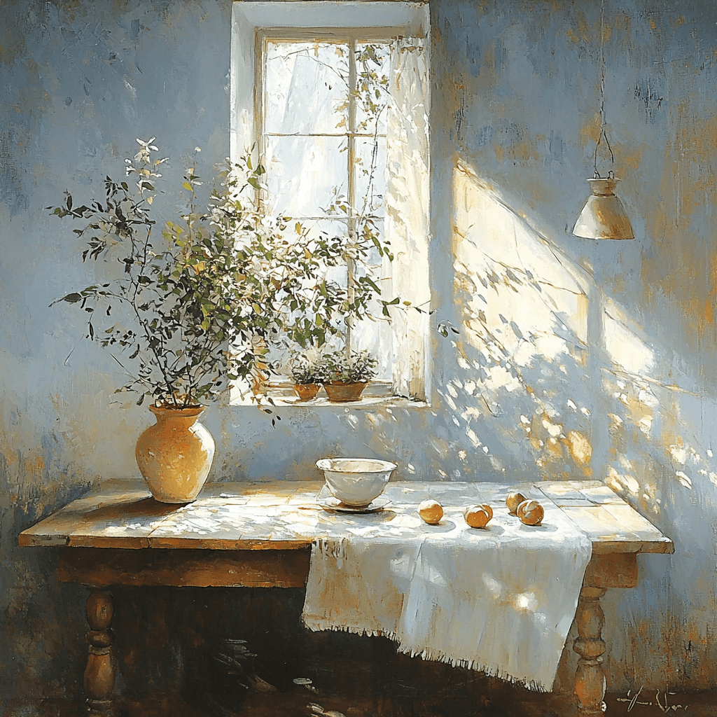 Johannes Vermeer Inspired Vermeer's Sunlit Serenity Numbered Painting Kits