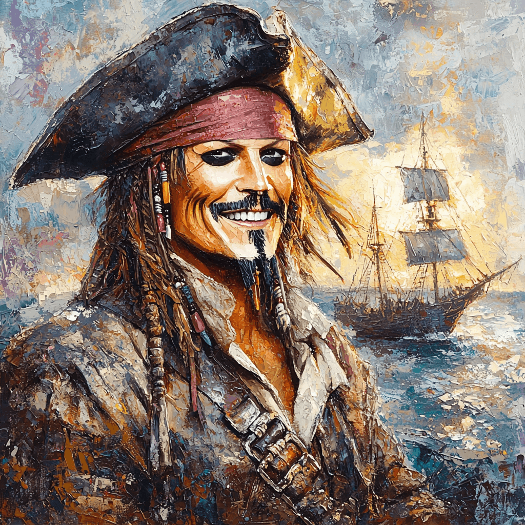 Johnny Depp: The Eccentric Genius Of Jack Sparrow Paint By Numbers Kits