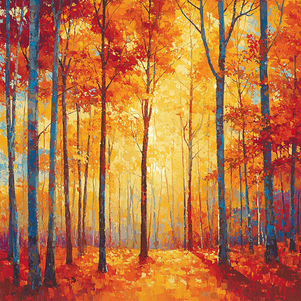 Georges Seurat Inspired Autumn Reverie Dreamscape Paint By Number