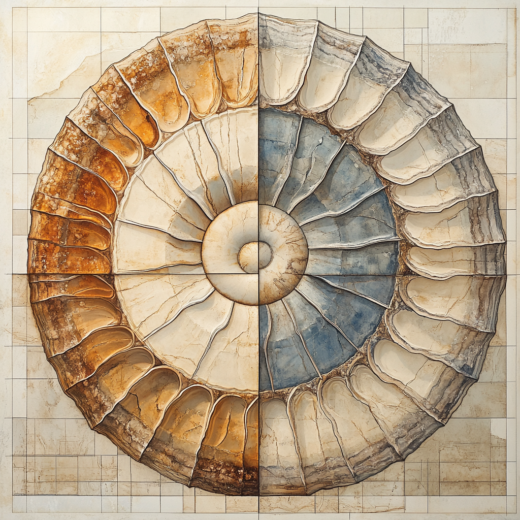 Michelangelo Inspired Ammonite Dome Paint by numbers kits