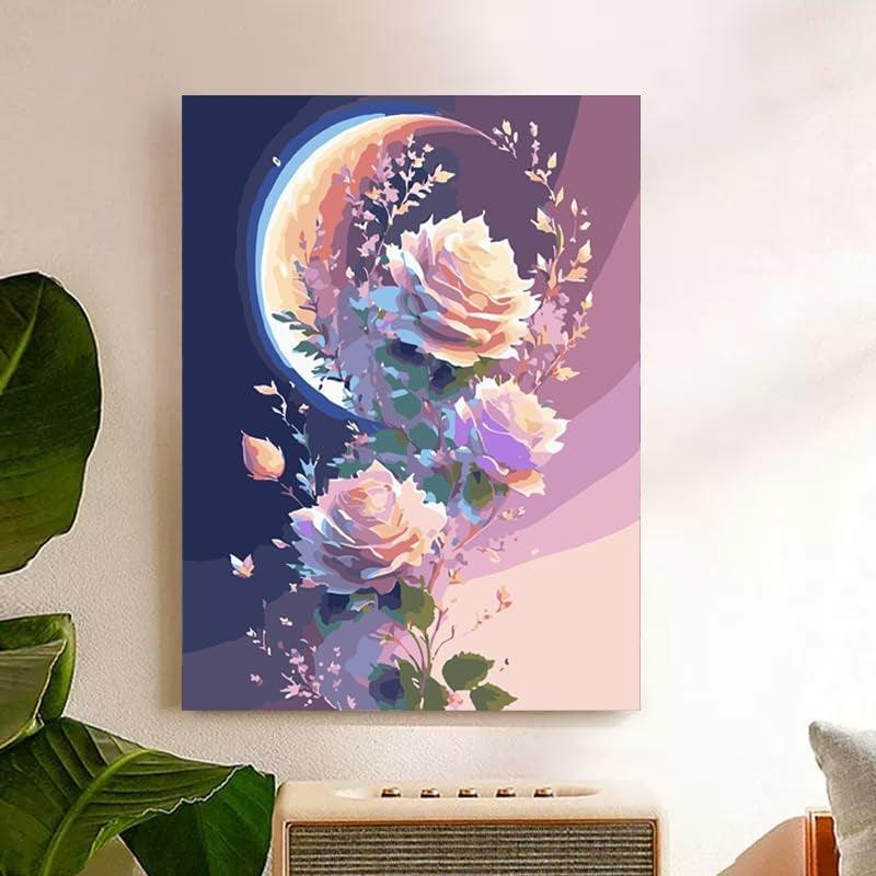 Paint By Number Kit For Adults And Beginners Cat Flowers