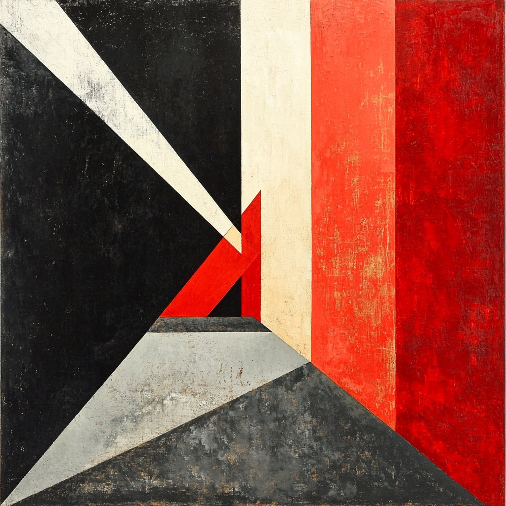 Kazimir Malevich Inspired Contrast Of Forms Numbered Painting Kits