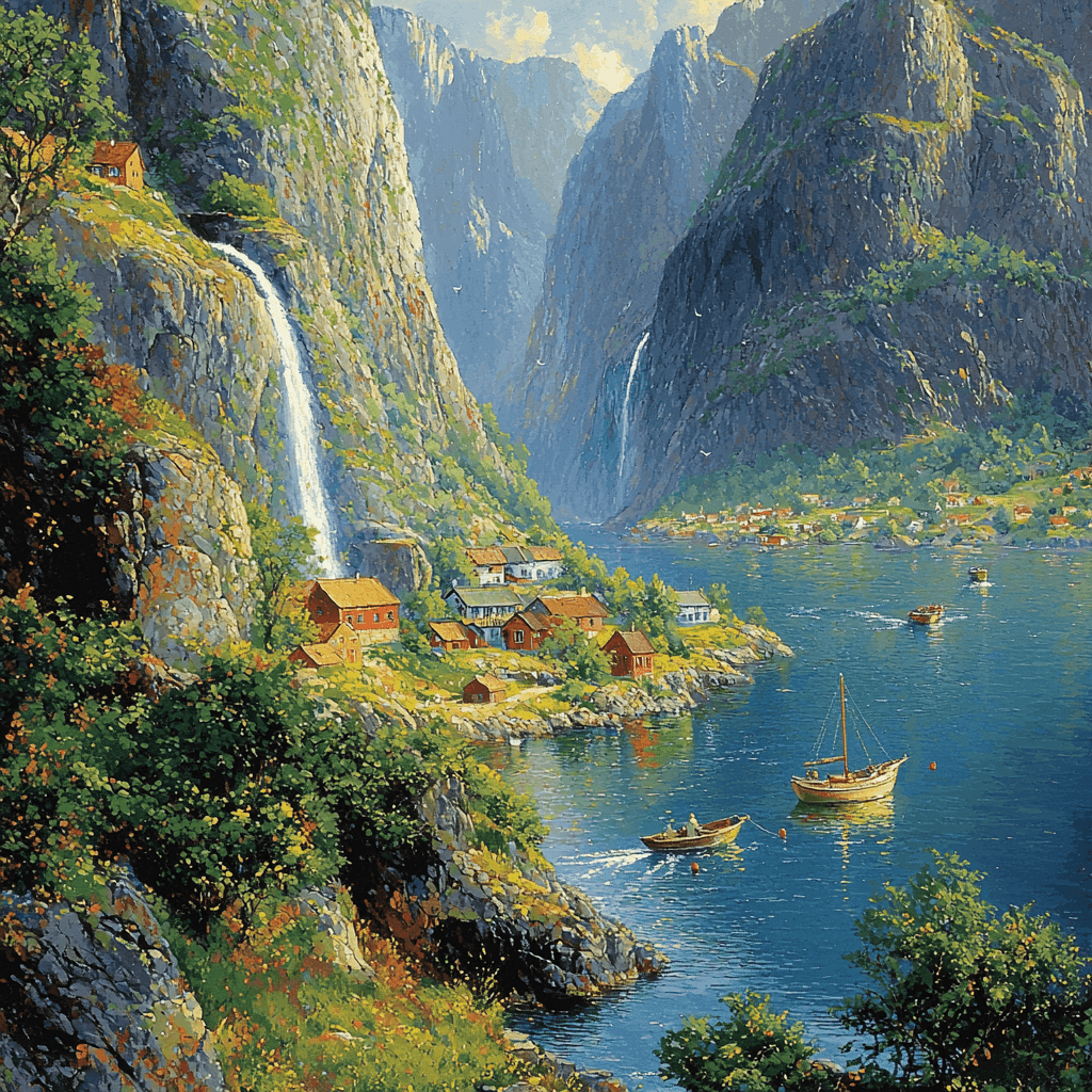Fjords Of Norway Paint By Number