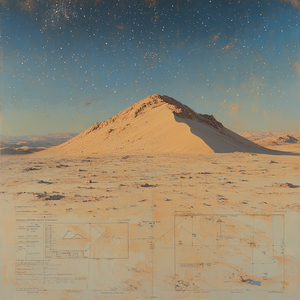 Leonardo Da Vinci Inspired Desert Star Map Number painting