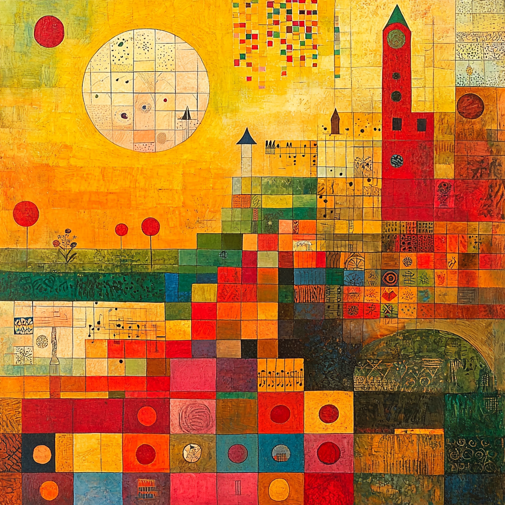 Paul Klee Inspired Melody Of Color Paint By Number