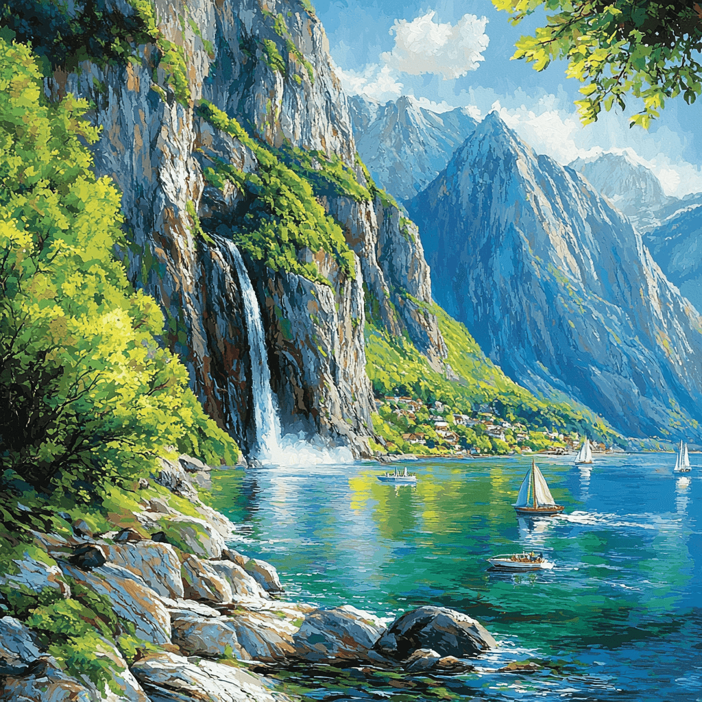 Fjords Of Norway - Norway Painting Number Kit