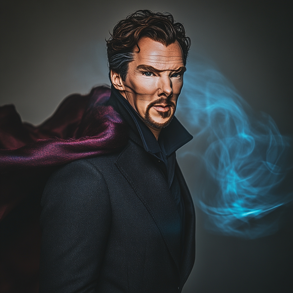 Benedict Cumberbatch: Weaving The Sorcerers Mind Number painting