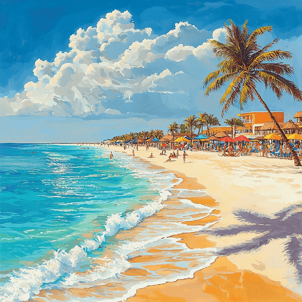 Playa Del Carmen Paint By Color