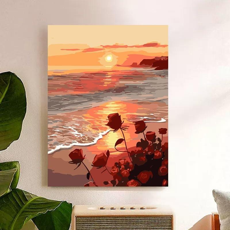 Paint By Number Kit For Adults And Beginners Cat Flowers