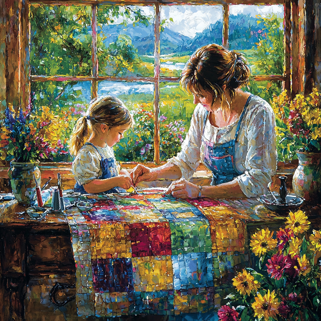 A Quilt Of Memories Painting By Numbers Kit