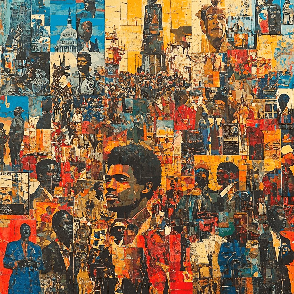 Romare Bearden Inspired Fusion Of Cultures DIY Paint By Numbers