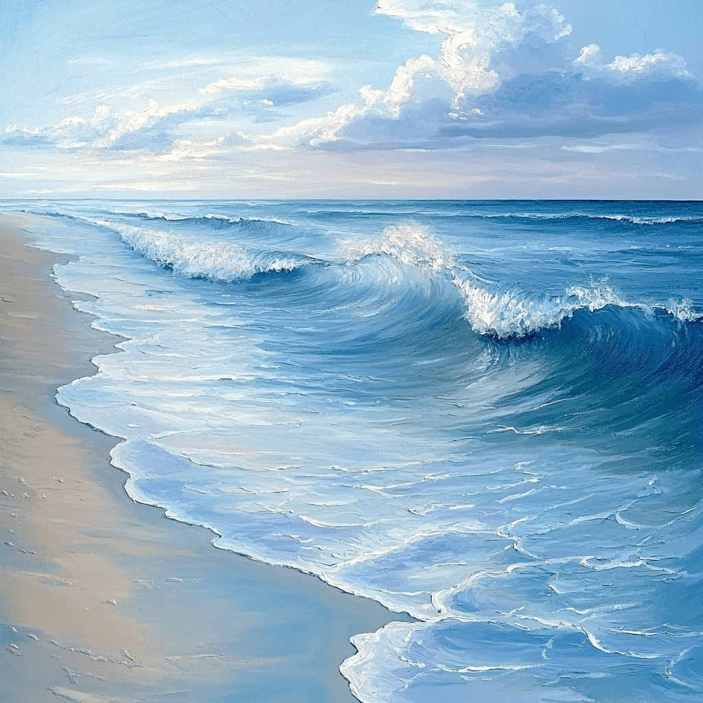 Edgar Degas Inspired Elysian Waves Numbered Painting Kits