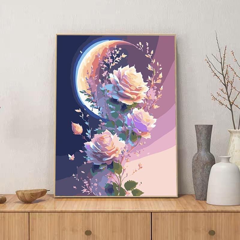 Paint By Number Kit For Adults And Beginners Cat Flowers