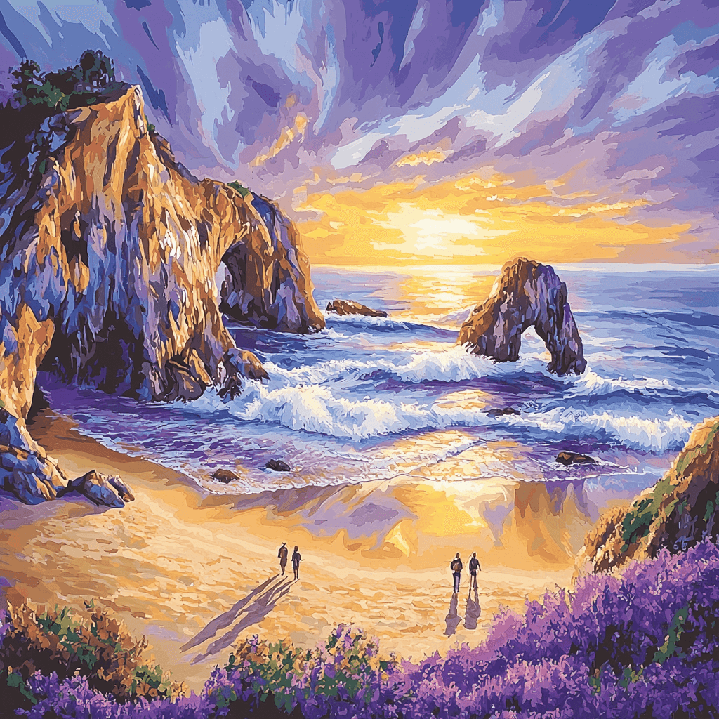 Pfeiffer Beach DIY Paint By Numbers