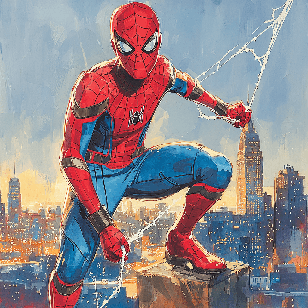 Tom Holland: Web-Slinging Whiz Kid Of Wonder Paint By Numbers Art