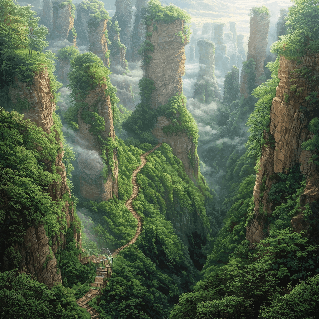 Wulingyuan Scenic Area - Zhangjiajie Paint By Number