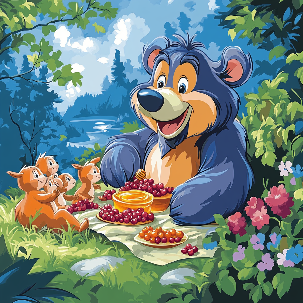 Baloo Honey Treat Numbered painting kits