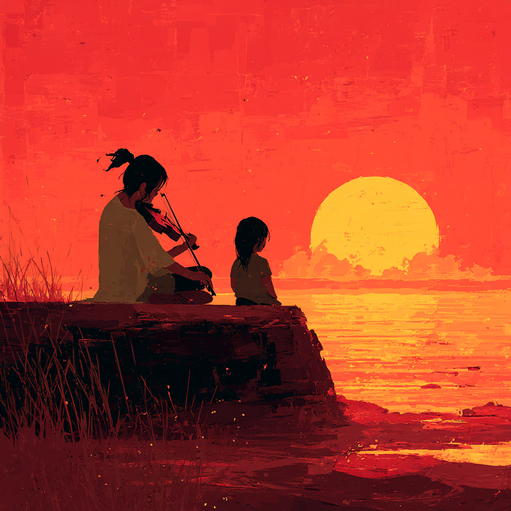 Evening Serenade With Mom Numbered Painting Kits