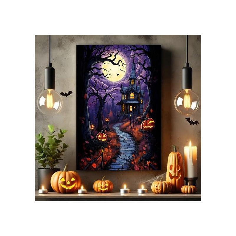 Halloween Castle Paint By Numbers Kit For Adults