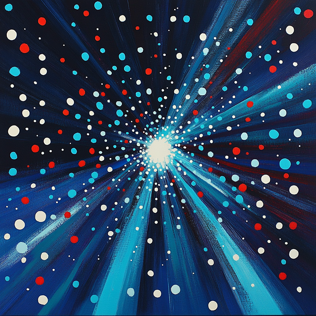 Yayoi Kusama Inspired Stellar Dotstorm Painting by numbers kit