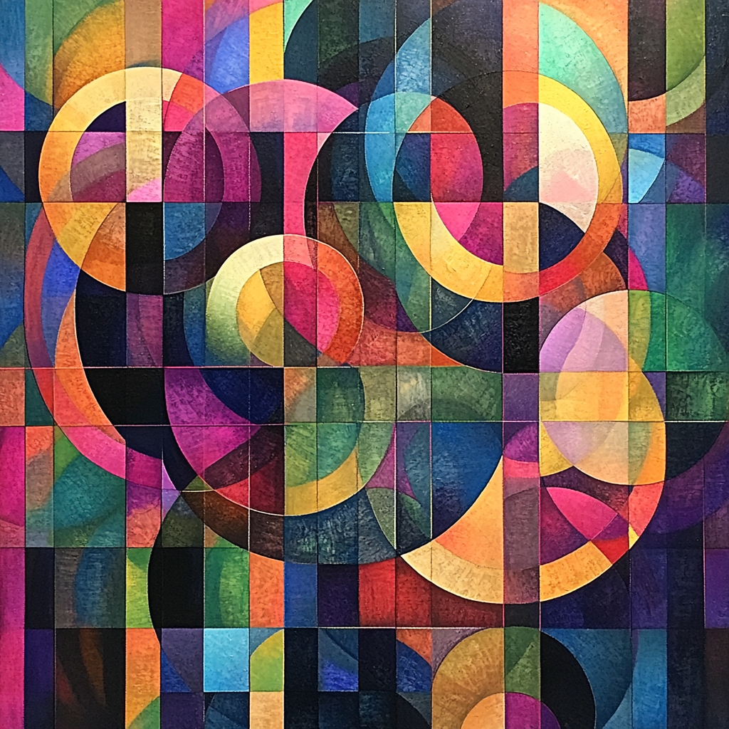 Wassily Kandinsky Inspired Symphony Of Shapes Number painting