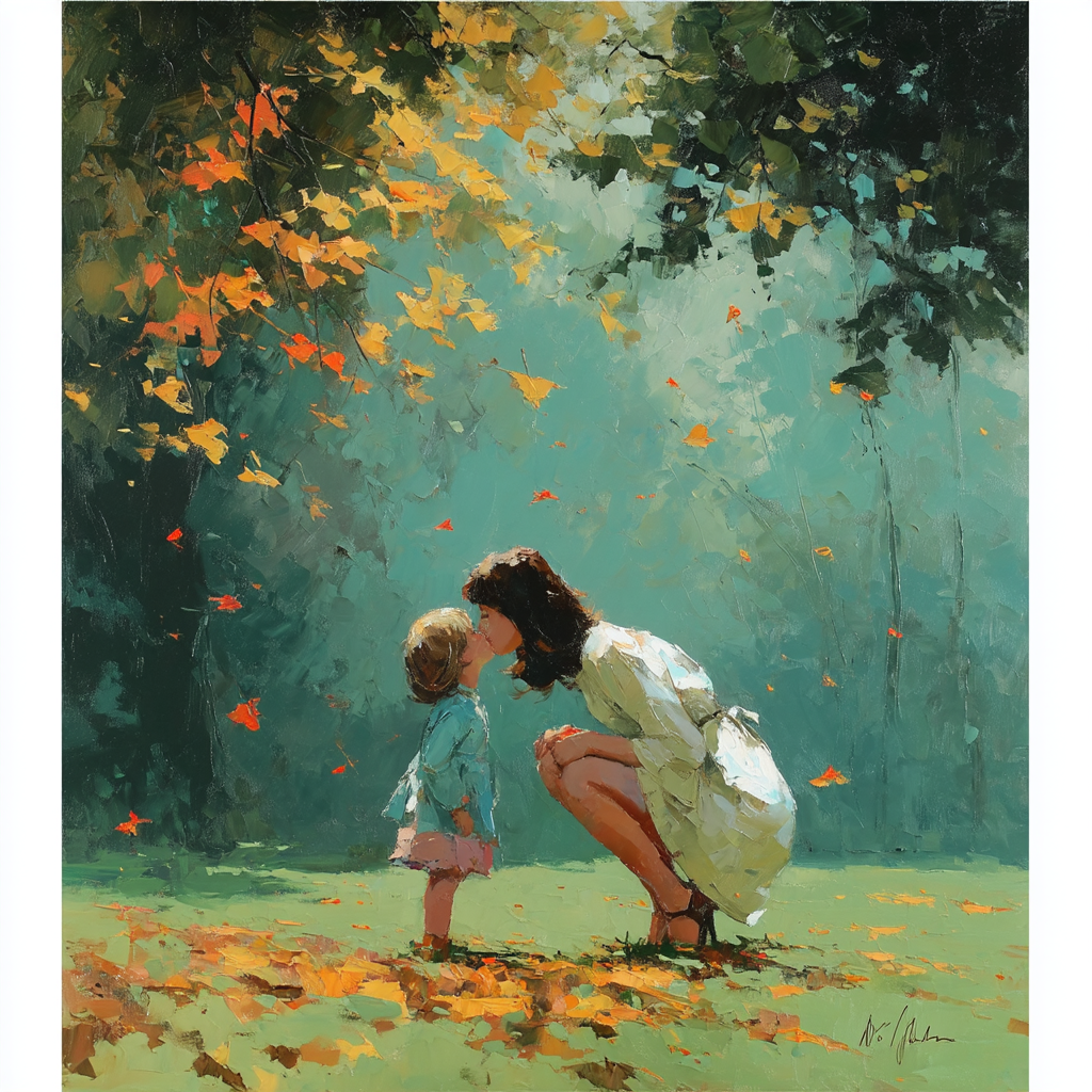 Kisses In The Park Paint By Color