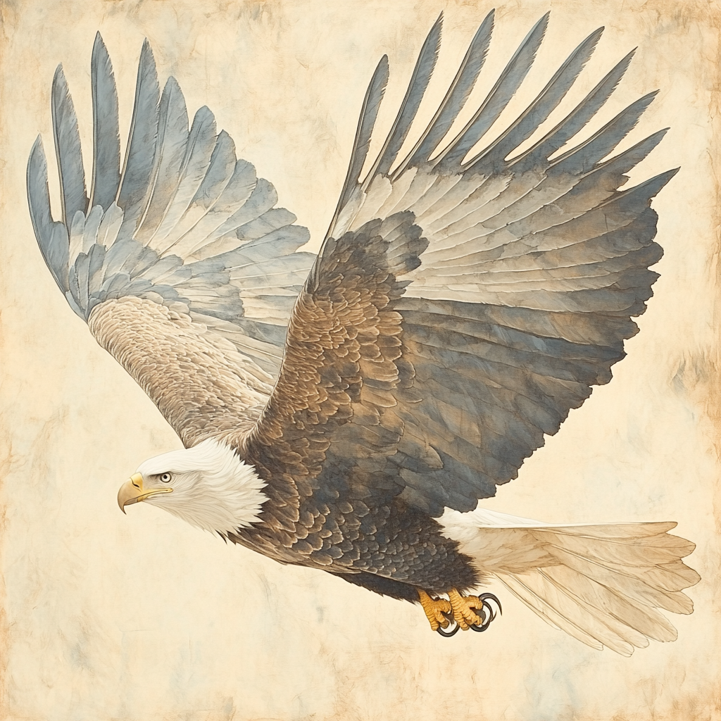 Michelangelo Inspired Eagle Thermals Numbered painting kits