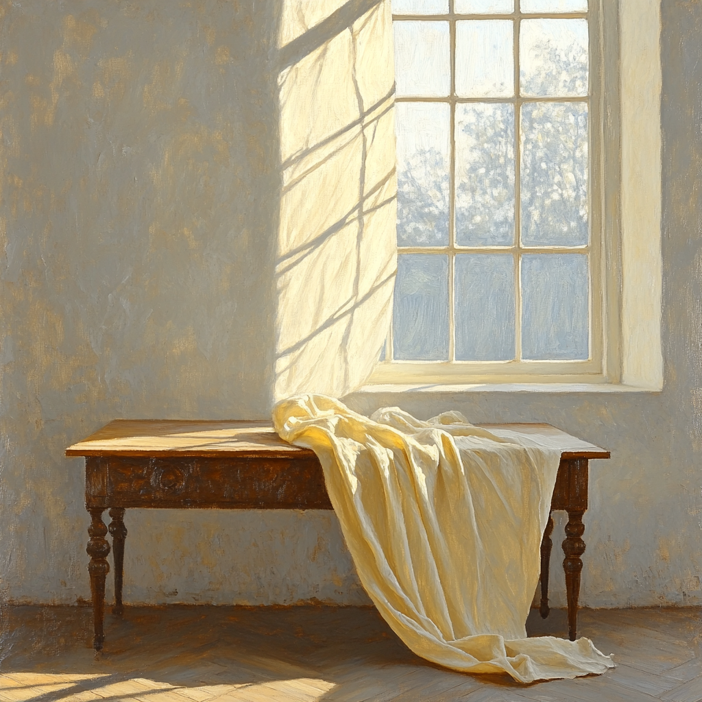 Johannes Vermeer Inspired Tranquil Window Light On Draped Fabric Paint by numbers kits
