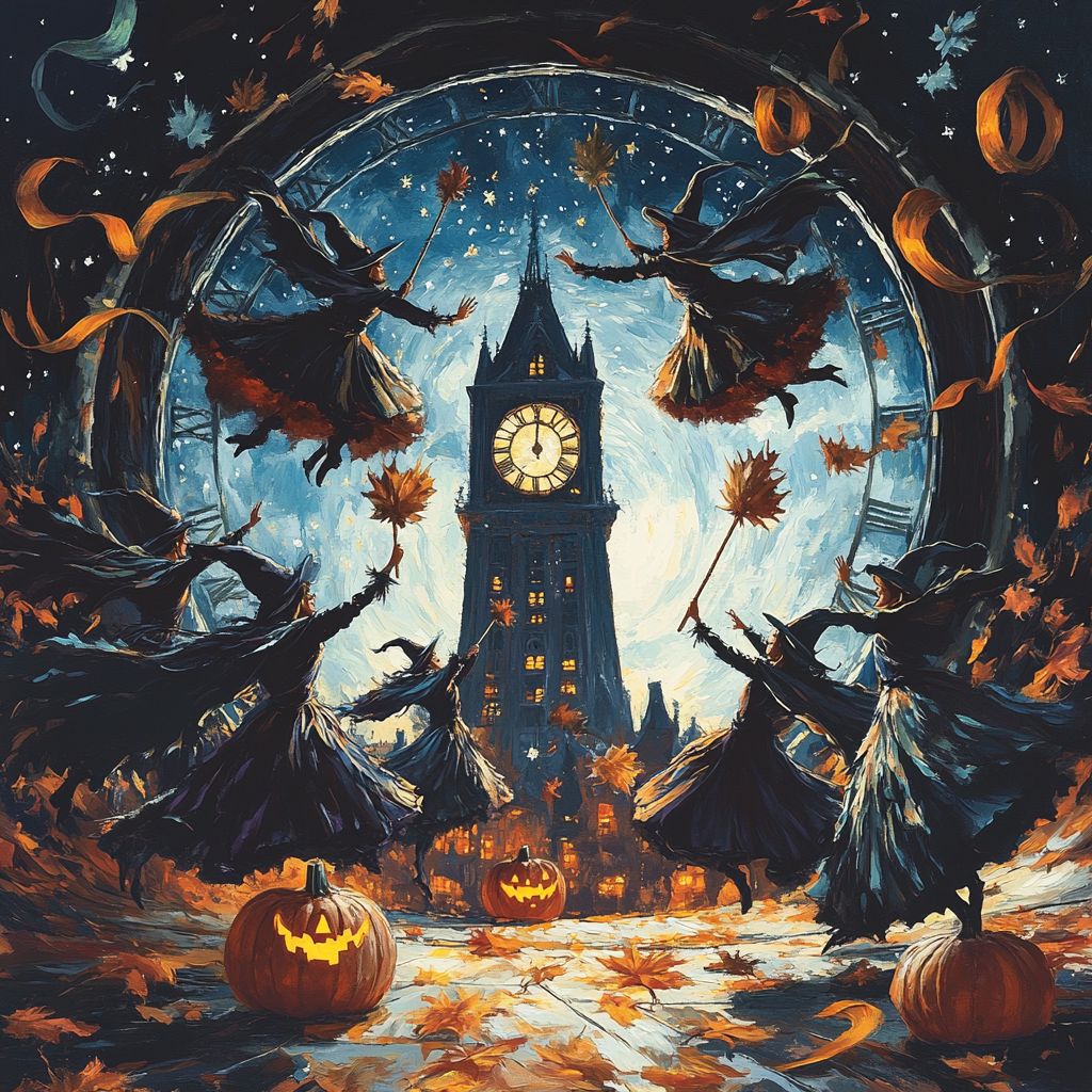 Clocktower Witching Hour Ballet Number painting