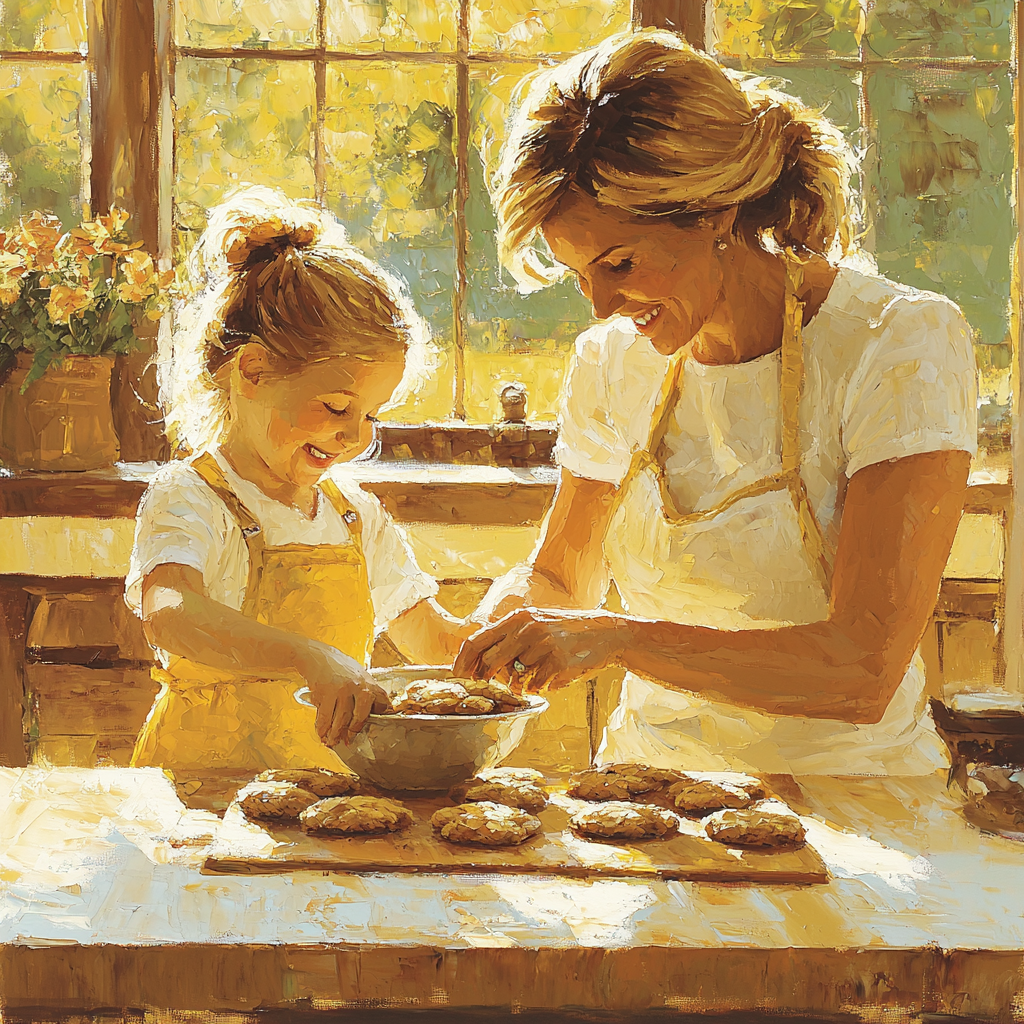 Sweet Bonding Moments Paint By Numbers