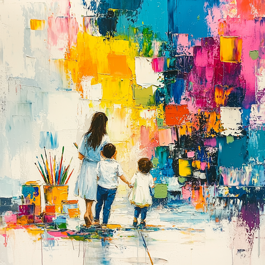 Art Of Motherhood Numbered Painting Kits