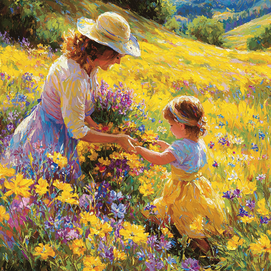 Handpicked Happiness Number Painting