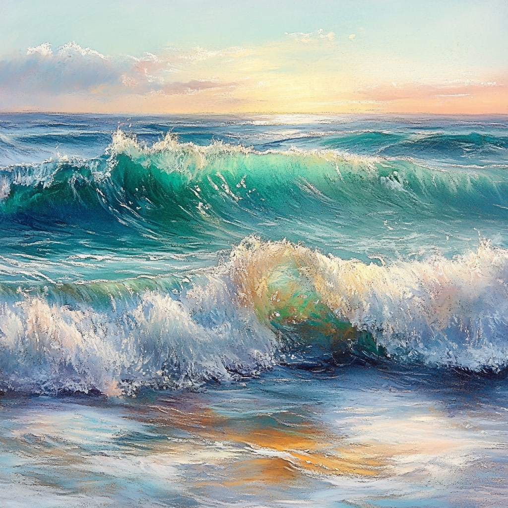 Edgar Degas Inspired Oceanic Currents Painting by numbers kit