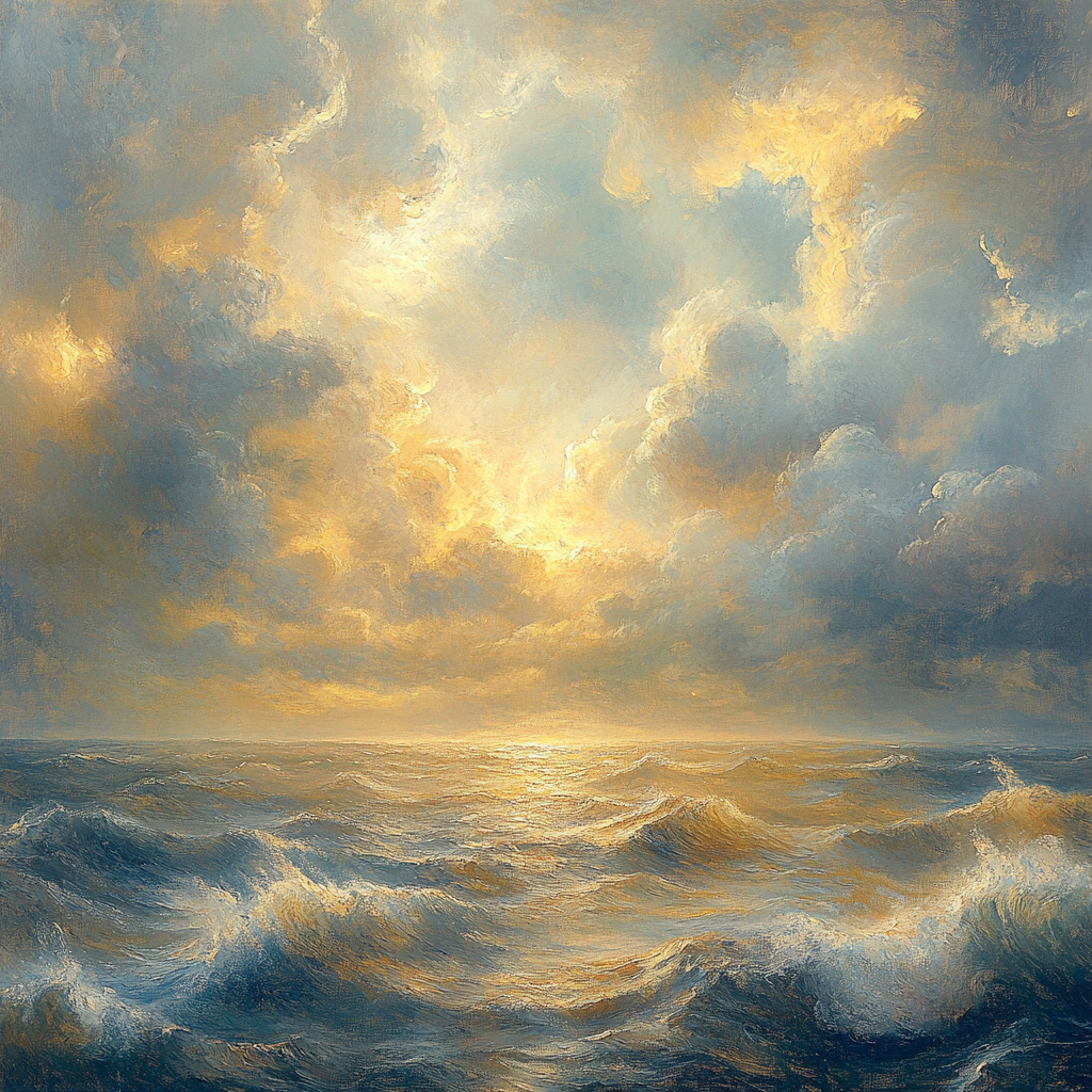 William Turner Inspired Sea Tempest DIY paint by numbers