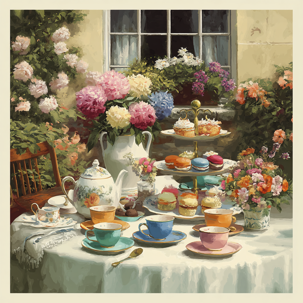 The Tea Party Paint By Color