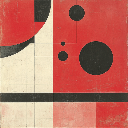 Kazimir Malevich Inspired Cosmic Balance Symphony Numbered Painting Kits