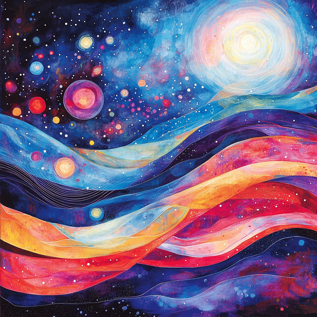 Paul Klee Inspired Rhythms Of The Cosmos Painting Number Kit