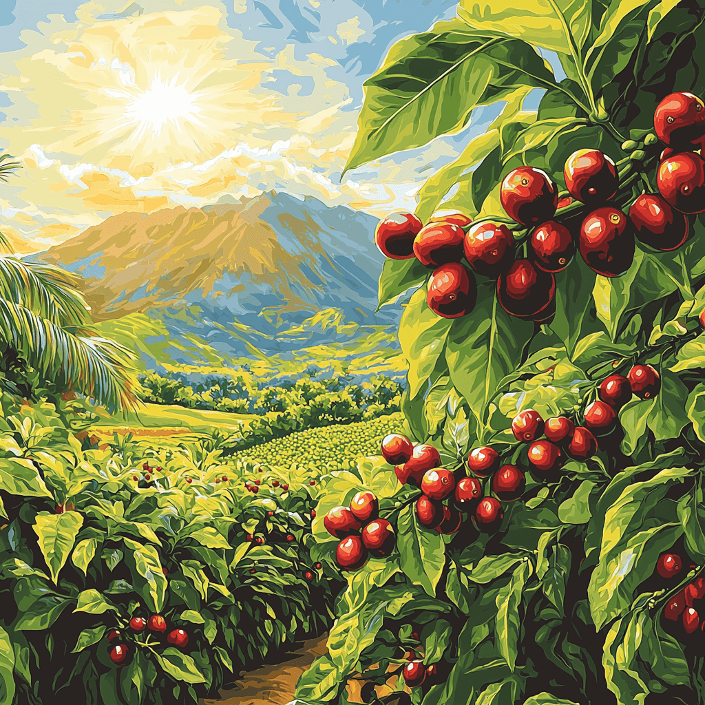 Kona Coffee Farms Paint By Numbers