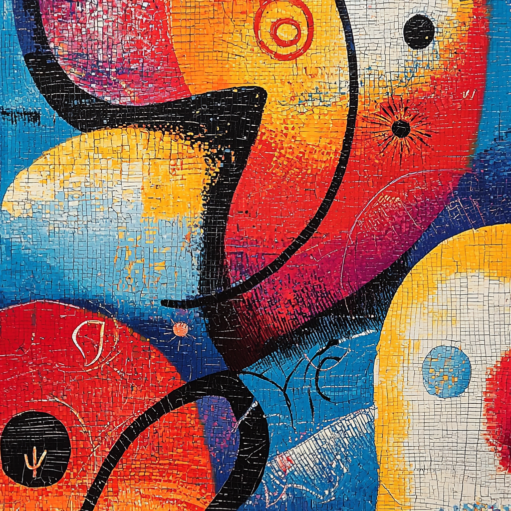 Joan Miró Inspired Mystic Elements Paint By Color